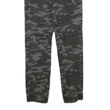 DOWNLAOD Boys Cotton Blend Grey Camouflage Relaxed Drawstring Trousers W29 L27