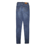 LEVI'S Womens Blue Slim Skinny Denim Medium W22 L32 Stretch Cotton Blend Jeans