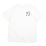 NIKE Mens White Peace Sign Graphic T-Shirt XL Short Sleeve Crew Neck Cotton