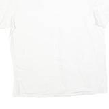 NIKE Mens White Peace Sign Graphic T-Shirt XL Short Sleeve Crew Neck Cotton