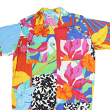 O'TATTY Womens Multicolour Printed Shirt Short Sleeve Collared L Bright Floral