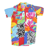 O'TATTY Womens Multicolour Printed Shirt Short Sleeve Collared L Bright Floral