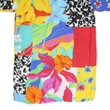 O'TATTY Womens Multicolour Printed Shirt Short Sleeve Collared L Bright Floral