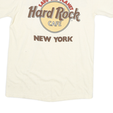 HARD ROCK CAFE Mens Cream New York Graphic T-Shirt M Short Sleeve Crew Neck