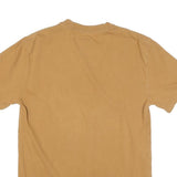 DICKIES Mens Brown Logo T-Shirt S Short Sleeve Crew Neck Cotton Blend