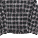 REQUIREMENTS Womens Black & Pink Check Jacket M Woven Button Closure Classic Fit