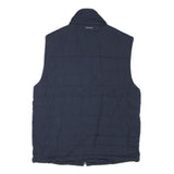 NAUTICA Mens Navy Blue Sleeveless Puffer Jacket M Polyester Blend Zip