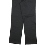 DICKIES Mens Cotton Blend Black Regular Fit Straight Leg Trousers W28 L30