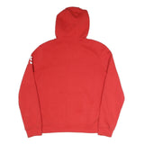 NIKE Mens Red Cascades Graphic Pullover Hoodie L Sports Casual Cotton Blend