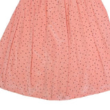 Womens Pink Skater Short Polyester Polka Dot Skirt M Casual Summer