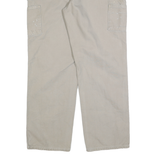 CARHARTT Mens Beige Regular Straight Cotton Blend Trousers W34 L32 Workwear