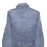 DOLCE & GABBANA Womens Blue Denim Jacket S Cotton Blend Classic Button Closure