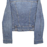 DOLCE & GABBANA Womens Blue Denim Jacket S Cotton Blend Classic Button Closure