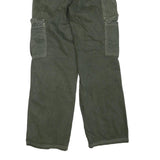 BDG Womens Regular Green Cargo Denim Jeans W26 L29 Utility Pockets Zip