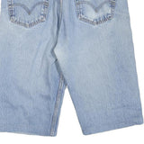 LEVI'S Mens Denim Blue Casual Shorts L W36 Distressed Cotton Blend