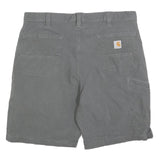 CARHARTT Mens Shorts Grey Relaxed Fit XL W40 Workwear Utility Cotton Blend