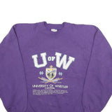 FRUIT OF THE LOOM Mens Purple University Of Whistler Canada Crew Neck XL