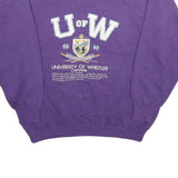 FRUIT OF THE LOOM Mens Purple University Of Whistler Canada Crew Neck XL