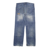 TOM TAILOR Mens Jeans Blue Regular Straight Denim Medium W36 L34 Casual Zip