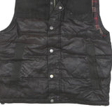 GUESS Mens Black Puffer Jacket L Polyester Blend Quilted Casual Outerwear