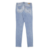 LEVI'S Demi Curve Mid Rise Skinny Womens Jeans Blue Relaxed Skinny Denim Light