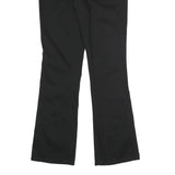 DICKIES Womens Cotton Blend Black Regular Flared Trousers W32 L32 Workwear