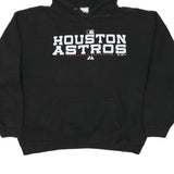 MAJESTIC Mens Black Houston Astros Pullover Hoodie M Cotton Blend Sportswear
