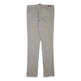 CALVIN KLEIN JEANS Womens Slim Fit Zip Cotton Blend Beige Slim Skinny Denim