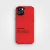 Plant-based phone case - 2m Drop Protection | AGC Red, Join the good fight - PLNTPRTCT™