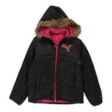 Age 12-13 Puma Puffer - Medium Black Polyester