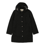 Vintage Aquascutum Overcoat - Small Black Cotton Blend
