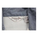 Vintage Christian Dior Jacket - Large Blue Polyester Blend