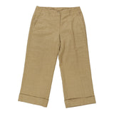 Vintage gold Capri Ariana Brolli Trousers - womens 30" waist