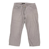 Vintage grey Capri Smalto Trousers - womens 31" waist
