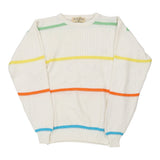 Vintage white 80s Kappa Jumper - mens x-small