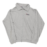 Vintage grey 80s Fila Zip Up - mens x-large