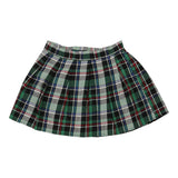 Vintage Zebra Hit Checked Mini Skirt - 30W UK 10 Green Cotton Blend