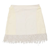 Vintage white Cristina Effe Mini Skirt - womens 28" waist