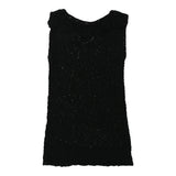 Vintage black Crochet Unbranded Dress - womens x-large
