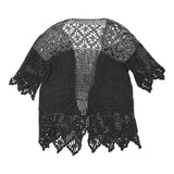 Vintage black Unbranded Crochet Top - womens large