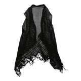 Vintage black Unbranded Crochet Top - womens large