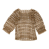 Vintage brown Unbranded Crochet Top - womens small