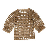 Vintage brown Unbranded Crochet Top - womens small