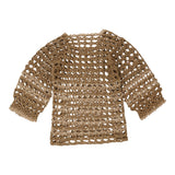 Vintage brown Unbranded Crochet Top - womens small