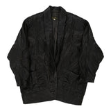 1980s Unbranded Leather Jacket - Medium Black Leather