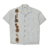 Vintage grey Pacific Legend Hawaiian Shirt - mens large