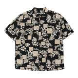 Vintage black Batik Bay Hawaiian Shirt - mens large