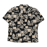 Vintage black Batik Bay Hawaiian Shirt - mens large