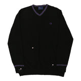 Vintage black Fred Perry Jumper - mens x-large