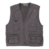 Vintage grey Sotto Zero Waistcoat - mens x-large